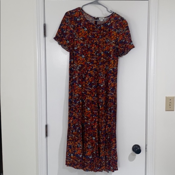 J. Crew Factory Dresses & Skirts - JCrew factory puff sleeve tiered midi dress